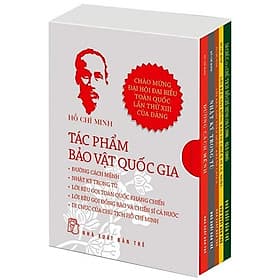Sách Tác Phẩm Bảo Vật Quốc Gia - Hồ Chí Minh (Hộp 5 Cuốn) - Minh Minh