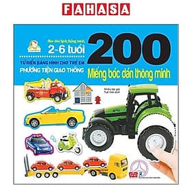 Sách 200 Miếng Bóc Dán Thông Minh - Phương Tiện Giao Thông - Phương Phương