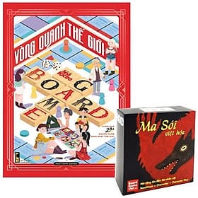 Combo Vòng Quanh Thế Giới Board Game - Sách Độc Quyền Fahasa + Thẻ Bài Ma Sói Character Việt Hóa - Gã