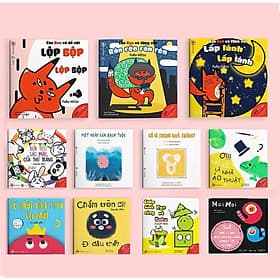 Combo 11Q Ehon Nhật Bản: Moi Moi + Full Bộ Ehon Cho Bé Thông Minh Sáng Tạo ( Ehon Hình Khối + Ehon Âm Thanh + Ehon Màu Sắc) + Poster An Toàn Cho con Yêu ( Phát Triển Trí Tuệ Cho Trẻ Từ 0-6 Tuổi) - 