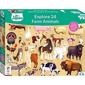 Junior Jigsaw Explore 24: Farm Animals - Nam Phương