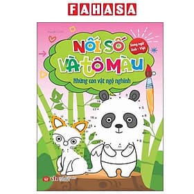 Nối Số Và Tô Màu - Những Con Vật Ngộ Nghĩnh - Song Ngữ Anh-Việt - Việt Anh
