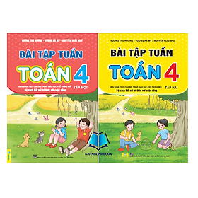 Combo Bài Tập Tuần Toán 4 - tập 1 + 2 - Kết Nối Tri Thức - Tri Thức