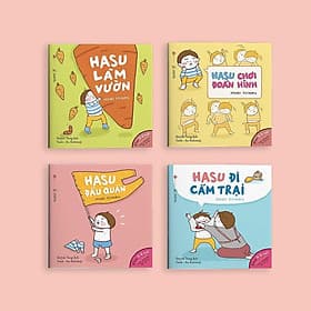 Combo Ehon Nhật Bản: Những Câu Chuyện Kỳ Lạ Của Hasu + Poster An Toàn Cho Con Yêu (Sách Phát triển trí tuệ / Tư duy logic / Kỹ năng làm việc dành cho bé 4-6 tuổi ) - Chuyện