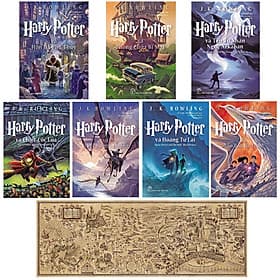 Combo Harry Potter (Trọn Bộ 7 Cuốn ) + Tặng Kèm Bản Đồ Phép Thuật - Thu