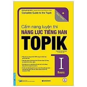 Sách Cẩm Nang Luyện Thi Năng Lực Tiếng Hàn TOPIK I Basic (Kèm file nghe) - Việt Hà