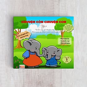 Sách rèn luyện kỹ năng cho bé từ 0 - 8 tuổi - Truyện Tranh Chuyện cỏn chuyện con - tập 1 (Voi Con Tinh Nghịch) - Việt An