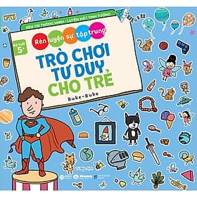 Sách Bộ Trò Chơi Tư Duy Cho Trẻ: Rèn Luyện Sự Tập Trung - Rien Ono