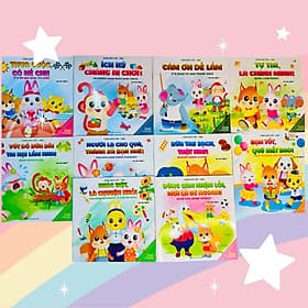 Combo 10 cuốn sách Ươm mầm kỹ năng sống cho trẻ 0-10 tuổi (Song ngữ Việt Anh) - Việt Anh