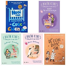 Combo Sách Nuôi Dạy Trẻ : Bộ Nuôi Con Không Phải Cuộc Chiến (Trọn bộ 4 cuốn - Tái bản 2019) + Để Con Được Ốm + Poster Quy Tắc 5 Ngón Tay (Đọc Để Cung Cấp Tri Thức Nuôi Nấng Con) - Quý Somsen