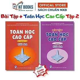 Sách - Combo Toán Học Cao Cấp - Bài Tập Toán Học Cao Cấp - Tập 2 (Giải Tích) - KHỔ TO - HV - Nhã Nam