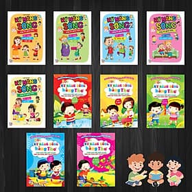 Bộ 10 quyển: Học kỹ năng sống bằng thơ + Kỹ năng sống giúp trẻ phát triển (VT)