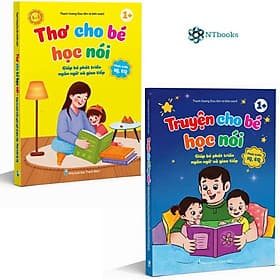 Sách Thơ Cho Bé Học Nói + Truyện Cho Bé Học Nói - Việt Hà
