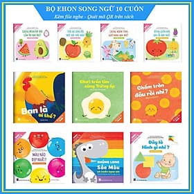 Bộ Ehon song ngữ Anh Việt 10 cuốn - Cho bé 0-6 tuổi - Bộ sách nuôi dưỡng tâm hồn bé - Việt An