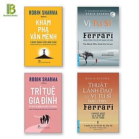 Combo 4Q Hay Nhất Của Robin Sharma : Khám Phá Vận Mệnh - 7 Bước Đánh Thức Bản Thân + Trí Tuệ Gia Đình - Từ Vị Tu Sĩ Bán Đi Chiếc Ferrari + Vị Tu Sĩ Bán Chiếc Ferrari + Thuật Lãnh Đạo Từ Vị Tu Sĩ Bán Chiếc Ferrari - Tri Thức