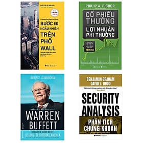 Combo Sách Đầu Tư Tài Chính: Bước Đi Ngẫu Nhiên Trên Phố Wall + Những Bài Học Đầu Tư Warren Buffett + Phân Tích Chứng Khoán + Cổ Phiếu Thường, Lợi Nhuận Phi Thường - Di Di