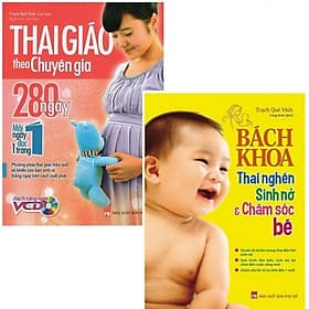 Combo Sách Thai Giáo Theo Chuyên Gia - 280 Ngày + Bách Khoa Thai Nghén, Sinh Nở Và Chăm Sóc Bé - Minh Minh