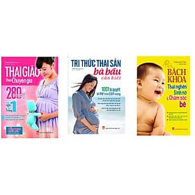 Combo sách Thai Giáo Theo Chuyên Gia 280 Ngày + Tri Thức Cho Một Thai Kì Khoẻ Mạnh + Bách Khoa Thai Nghén, Sinh Nở Và Chăm Sóc Bé - Minh Minh
