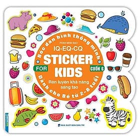 Bóc Dán Hình Thông Minh IQ-EQ-CQ - Sticker For Kids - Cuốn 6 - Minh Minh