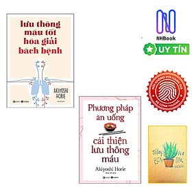Combo Sách - Lưu Thông Máu Tốt Hóa Giải Bách Bệnh + Phương Pháp Ăn Uống Cải Thiện Lưu Thông Máu - Thái Hà Book