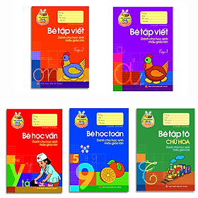 Sách Chuẩn bị cho bé vào lớp 1 ( túi 5 cuốn) - Minh Minh