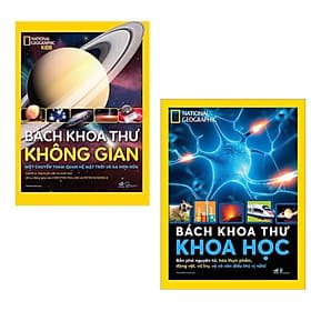Combo Sách BÁCH KHOA TOÀN THƯ cho Bé: Bách Khoa Thư Không Gian + Bách Khoa Thư Khoa Học / Sách Tương Tác Vừa Học Vừa Chơi Cho Bé - Bách Khoa