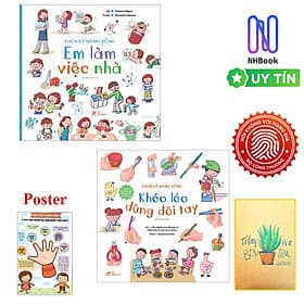 Combo Ehon Kỹ Năng Sống Cho Bé ( 2 cuốn ): Em Làm Việc Nhà + Khéo Léo Dùng Đôi Tay + Poster An Toàn Cho Con Yêu / Bộ Sách Dạy Con Thông Minh và Khoa Học - Do