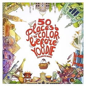 50 Places to Color before You die Coloring book - Sách tô màu - Châu Sa