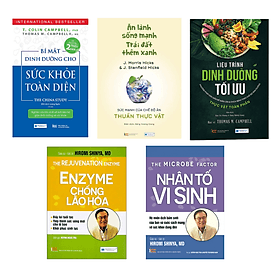 Combo 5 Sách: Bí Mật Dinh Dưỡng+Liệu Trình Dinh Dưỡng+ Ăn Lành Sống Mạnh+Nhân Tố Vi Sinh+Enzyme Chống Lão Hó - An Lan