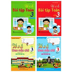 Combo Vở Ô Li Bài Tập Toán Lớp 3 + Vở Ô Li Theo Mẫu Chữ Lớp 3 (Bám Sát SGK Chân Trời Sáng Tạo) - HA - Pang Li Kin