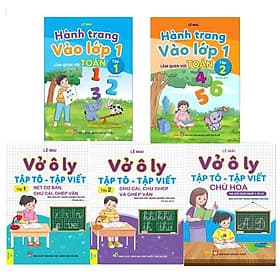Combo 5 cuốn Vở Ô Ly Tập Tô - Tập Viết, Hành trang vào lớp 1 (Lê Mai) - Ndbooks - Lê Hành
