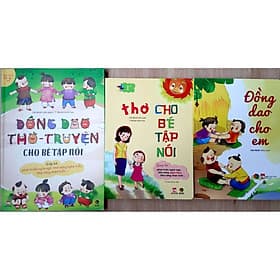 Combo Sách: Đồng Dao Cho Em - Thơ Cho Bé Tập Nói (Bìa Cứng) + Đồng Dao Thơ Truyện cho bé Tập Nói (Bìa Mềm) - Đại Mai