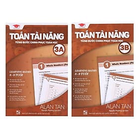 Sách toán tài năng 3, toán lớp 3 ( bộ 2 cuốn, 8 - 9 tuổi ) - Chà