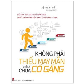 Sách: Không Phải Thiếu May Mắn Chỉ Là Chưa Cố Gắng - Long