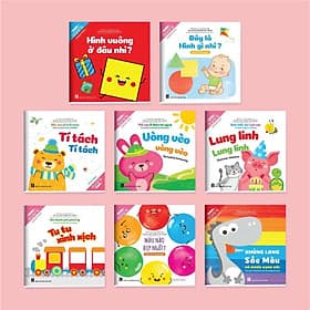 Fullset Ehon Nhật Bản cho bé thông minh sáng tạo: Ehon Điều Kỳ Diệu Của Hình Khối + Điều Kỳ Diệu Của Âm Thanh + Điều Kỳ Diệu Của Màu Sắc - Minh Minh