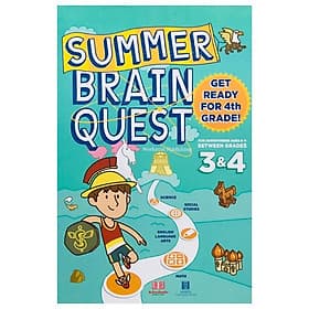 Sách summer brain quest grade 3 & 4 ( 8 - 9 tuổi ) - Chà