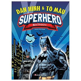 Dán Hình Và Tô Màu - Superhero - Batman - Minh Thắng