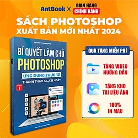Sách Photoshop Xuất Bản Chính Hãng Cho Người Mới Bắt Đầu, In Màu, Có Tặng Kèm Video Hướng Dẫn + Kho Tài Liệu Thực Hành - Nhà xuất bản Larousse