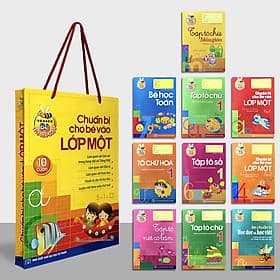Sách: Combo Chuẩn Bị Cho Bé Vào Lớp Một (Túi 10 Cuốn) - Long