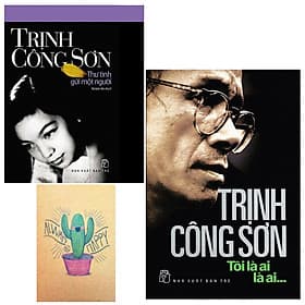 Combo Trịnh Công Sơn : Thư Tình Gửi Một Người và Tôi Là Ai, Là Ai( Tặng Kèm Sổ Tay Xương Rồng) - 