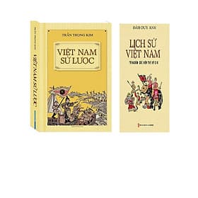 Combo 2 cuốn : Việt Nam Sử Lược - Lịch Sử Việt Nam từ nguồn gốc đến thế kỷ XIX - Minh Minh