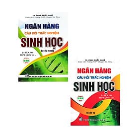 Combo Sách Của Phan Khắc Nghệ: Ngân Hàng Câu Hỏi Trắc Nghiệm Sinh Học Quyển Hạ + Quyển Thượng - HA - Hạ