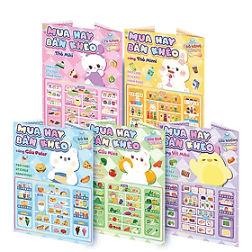 Combo Sách Mua Hay Bán Khéo: Trò Chơi Sticker Hạnh Phúc (5 Cuốn) - Hơn 500 Sticker - Hạ