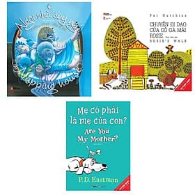 Combo 3 cuốn Picture Book Song Ngữ : Ngôi Nhà Say Ngủ - Napping House + Mẹ Có Phải Là Mẹ Của Con? - Are You My Mother? + Chuyến Đi Dạo Của Cô Gà Mái Rosie – Rosie’s Walk ( Dành cho trẻ từ 3-8 tuổi) ( Tặng kèm Bookmark Happy Life) - Văn