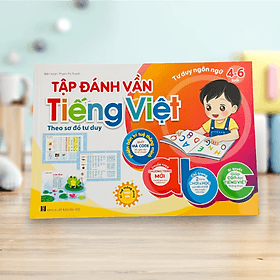 Tập đánh vần Tiếng Việt dành cho trẻ 4-6 tuổi phát triển tư duy Ngôn Ngữ - Trí