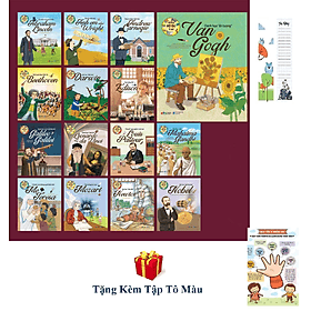 Combo 15 Cuốn Những Bộ Óc Vĩ Đại + Tặng Kèm Tập Tô Màu Bất Kỳ Cho Bé + Poster Quy tắc năm ngón tay An Toàn Cho Con Yêu + Bookmark Cú Mèo - An Vi