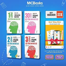 Combo 4 Cuốn Speaking Matrix – Nói Tiếng Anh Như Gió - MCBooks - Gió