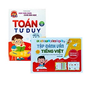 Combo Sách Tập Đánh Vần Tiếng Việt Và Toán Tư Duy Cho Trẻ Tự Tin Vào Lớp 1 Từ 4 - Việt Hà