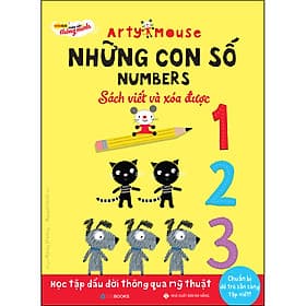 Arty Mouse - Những Con Số (Sách Viết Và Xóa Được)(Học Tập Đầu Đời Thông Qua Mỹ Thuật) - Thu