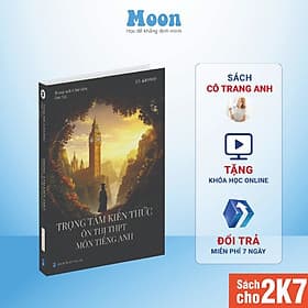 Sách Trọng tâm kiến thức ôn thi THPT tiếng anh cô Trang Anh luyện thi đánh giá năng lực - MoonBook - Tâm Anh